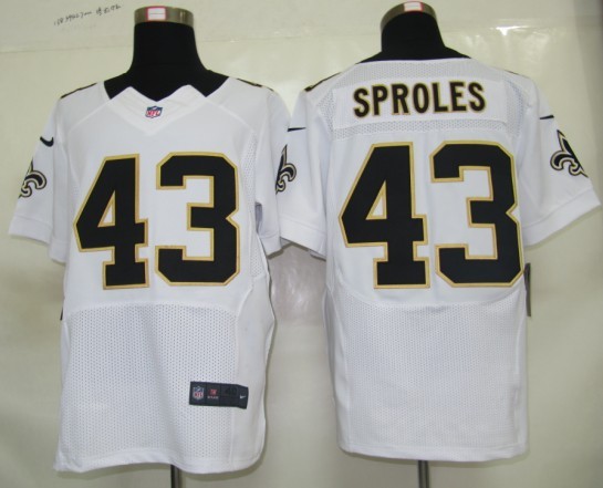 Nike Elite Jersey New Orleans Saints 43 Sproles White Authentic